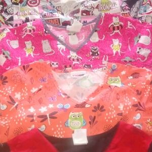 Scrub  Tops And Bottoms